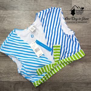 Bleu Rod Beattie Tie Front Bikini Top Size 8